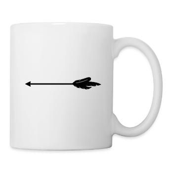 Pfeil Icon - Tasse - Weiß - Rechts