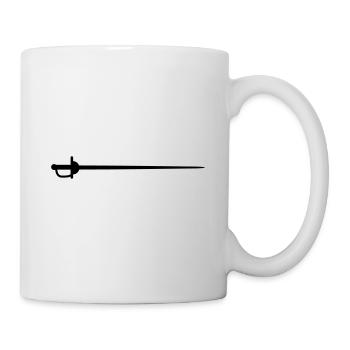 Fechten Schwert - Tasse - Weiß - Rechts
