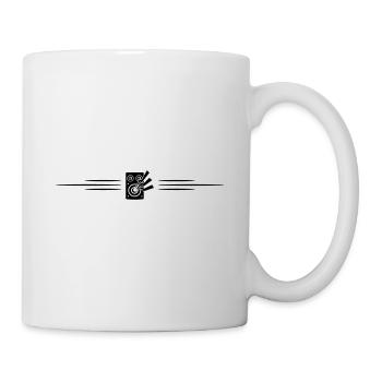 Boxen Linie Musik - Tasse - Weiß - Rechts