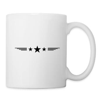 Élément de ligne d’étoile - Mug blanc - blanc - Droite