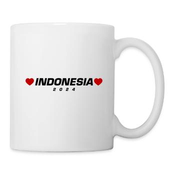 Indonésie 2024 Coeur - Mug blanc - blanc - Droite