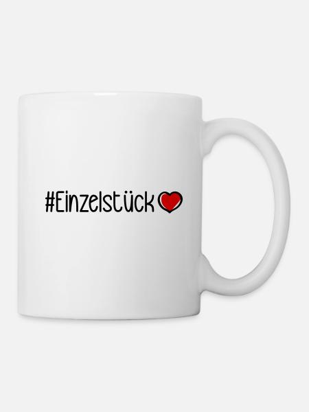 Einzelstück Herz - Tasse - Weiß