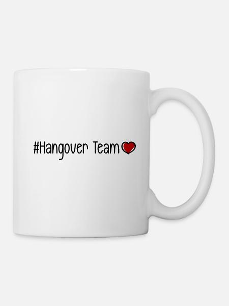 Hangover Team Herz - Tasse - Weiß