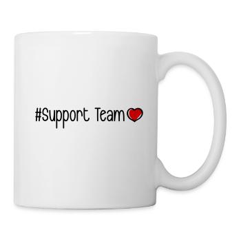 Support Team Herz - Tasse - Weiß - Rechts