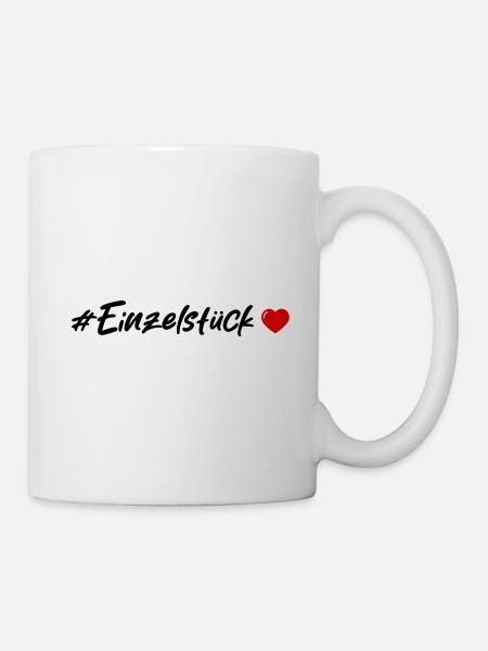 Einzelstück Herz - Tasse - Weiß