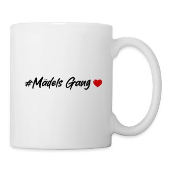 Filles Gang Équipe Femmes Coeur - Mug blanc - blanc - Droite