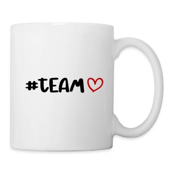Coeur d'équipe - Mug blanc - blanc - Droite