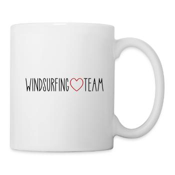 Windsurfing Team Herz - Tasse - Weiß - Rechts