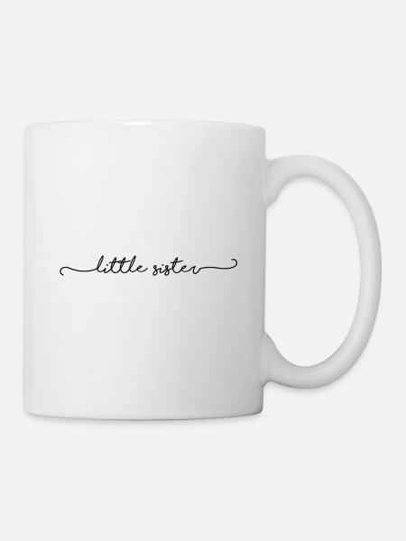 petite soeur schnoerkel - Mug blanc - blanc