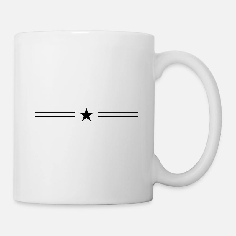 Stern Linie - Tasse - Weiß