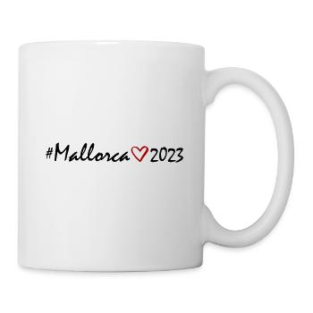 Mallorca 2023 Herz - Tasse - Weiß - Rechts