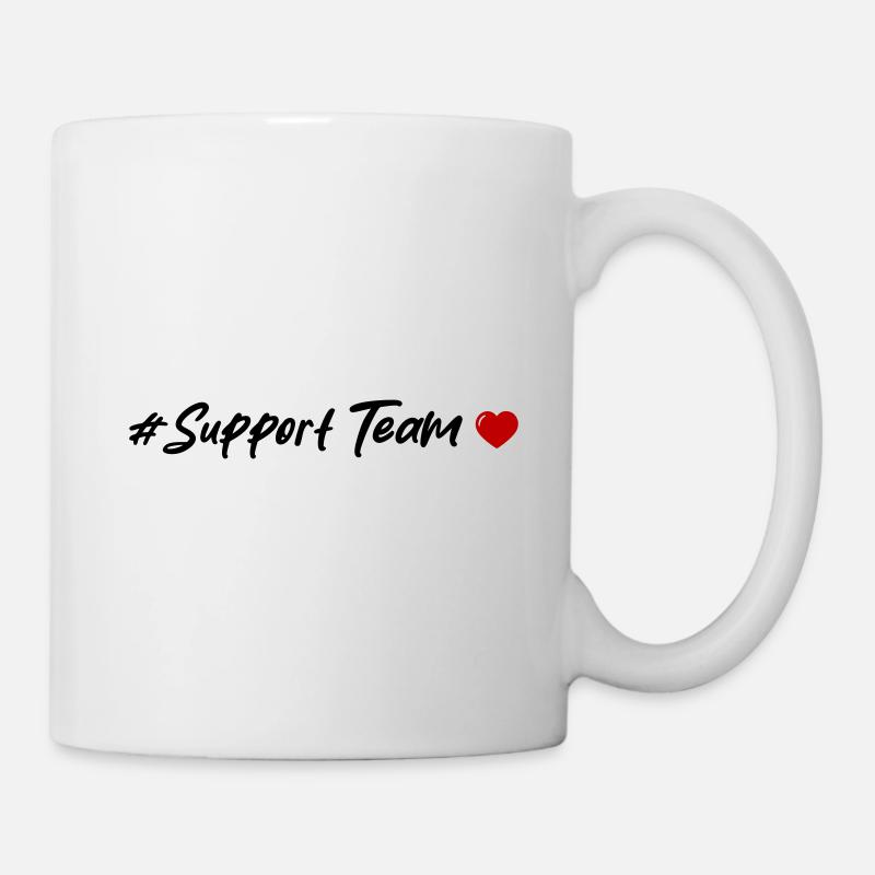 Support Team Herz - Tasse - Weiß