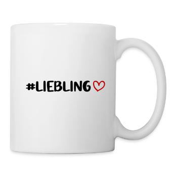 Liebling Herz - Tasse - Weiß - Rechts
