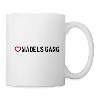Filles Gang Équipe Femmes Coeur - Mug blanc - blanc - Droite