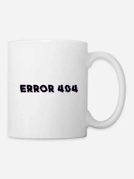 internet error 404 - Internet Fehler 404 - Kop/krus - hvid