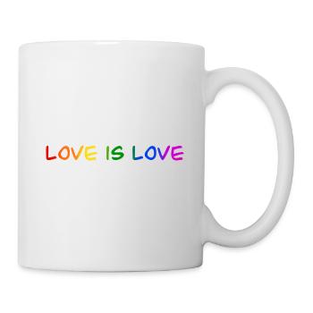 Love is Love LGBTQ Pride Amour Fierté - Mug blanc - blanc - Droite