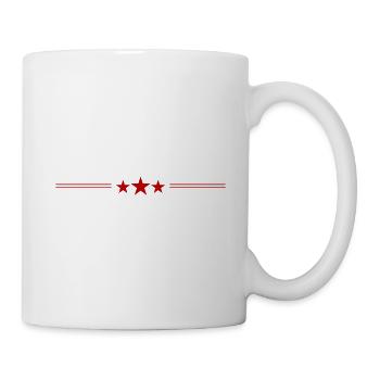 ligne d’étoile - Mug blanc - blanc - Droite