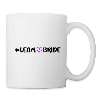 Coeur de mariée de l'équipe - Mug blanc - blanc - Droite