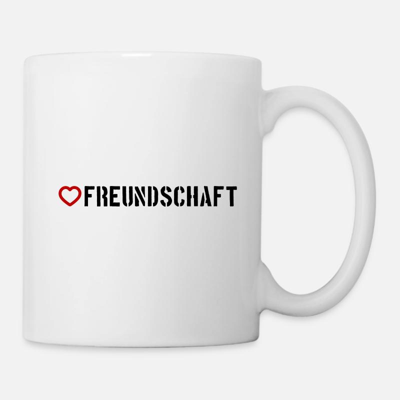 Freundschaft Herz - Tasse - Weiß