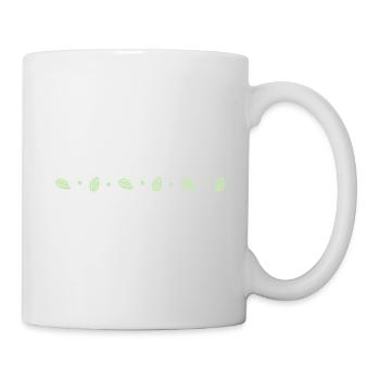 Ligne des petites feuilles - Mug blanc - blanc - Droite