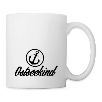 Ostsee-Kind mit Anker [black] - Tasse - Weiß - Rechts