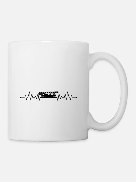 Heartbeat Feuerwehr aerial ladder - Mug - white