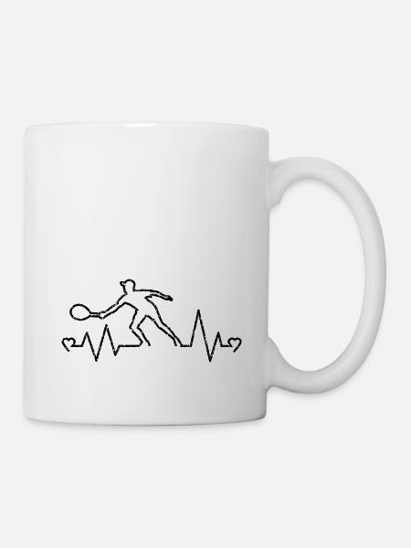 tennis,fans de tennis,ping pong,tennisman,cadeau - Mug blanc - blanc