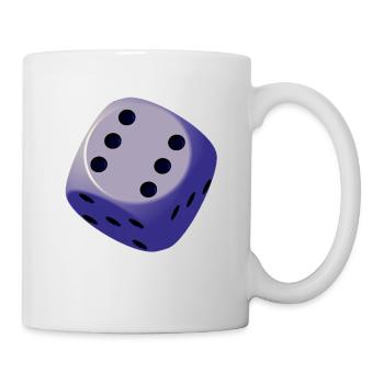Würfel, Spiel, Spaß - Tasse - Weiß - Rechts