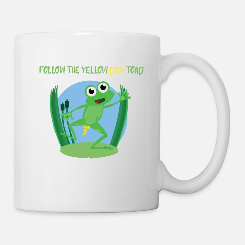 Folgen Sie der gelben Schwanzkröte - Tasse - Weiß