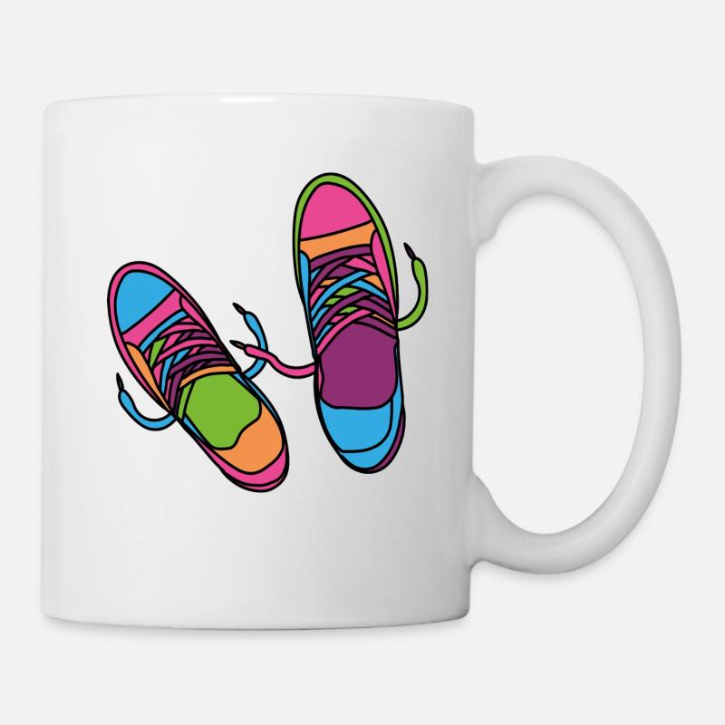 Hipster Chaussures - Mug blanc - blanc
