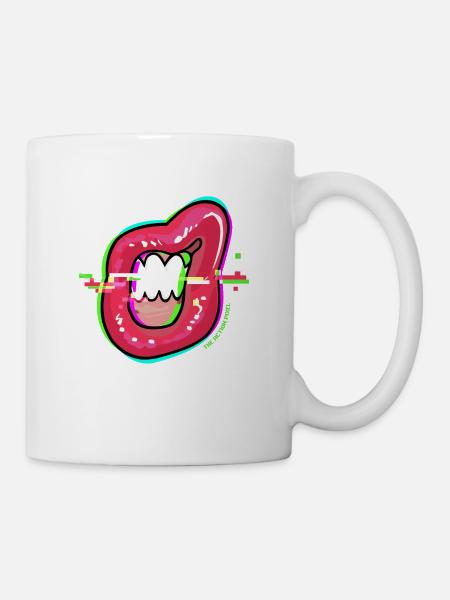 Glanz und Glitches - Tasse - Weiß