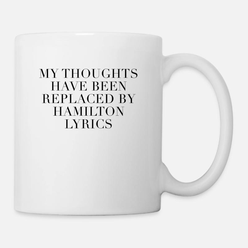Hamilton The Musical Lyrics - Mug - white