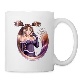 Anime Pigtails - Mug blanc - blanc - Droite