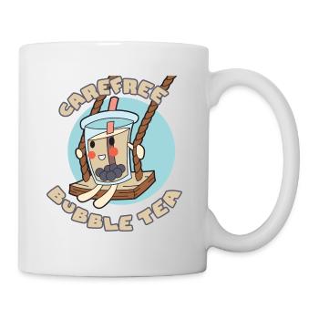 Thé aux bulles sans soucis - Mug blanc - blanc - Droite