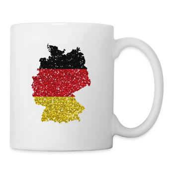 Allemagne Carte drapeau indigène tradition allemande - Mug blanc - blanc - Droite