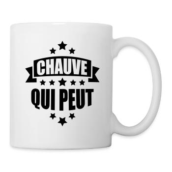 chauve qui peut - Mug blanc - blanc - Droite