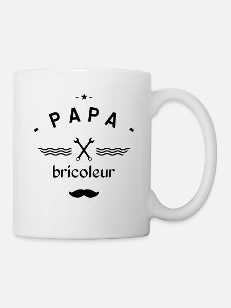 PAPA bricoleur - Mug blanc - blanc