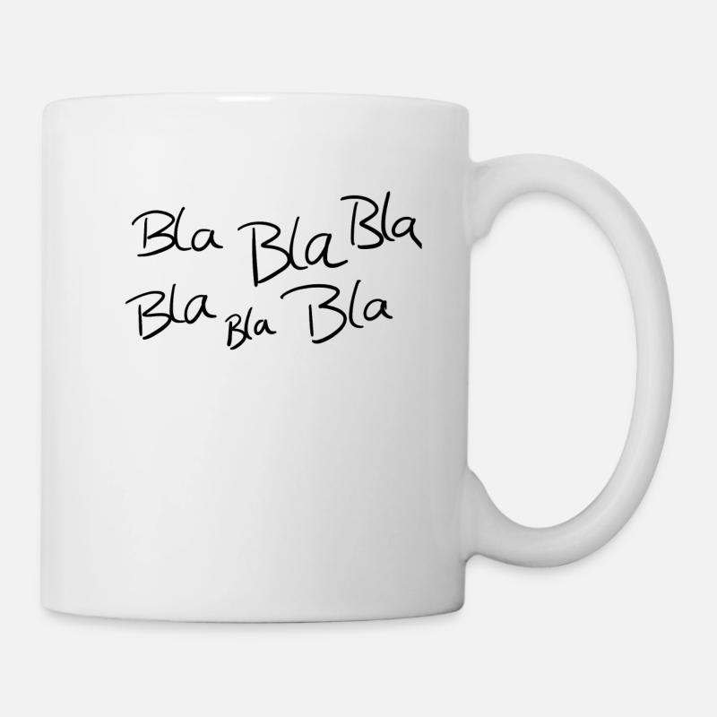 Blab babble parler effronté drôle bavard - Mug blanc - blanc