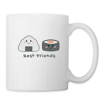 Lustig Fisch Sushi Reis Freunde Geschenk Essen - Tasse - Weiß - Rechts
