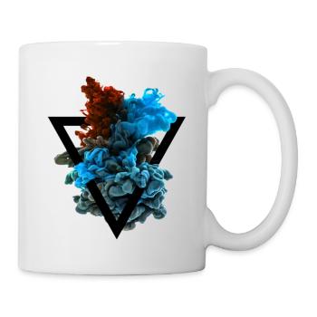 Farbe und Wasser - Tasse - Weiß - Rechts