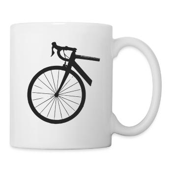 Fahrrad Rennrad Drahtesel Radfahren Geschenk - Tasse - Weiß - Rechts