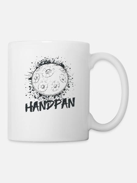 Handpan Hang Music Sound T-Shirt Tee - Mug - white