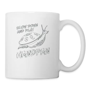Handpan Hang T-Shirt Musique Sound Snail - Mug blanc - blanc - Droite