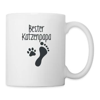 Meilleur tee-shirt papa chat drôle - Mug blanc - blanc - Droite