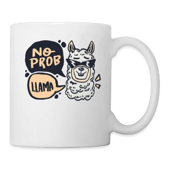 Lama Problem Alpaka Lustig Kamel no prob llama - Tasse - Weiß - Rechts