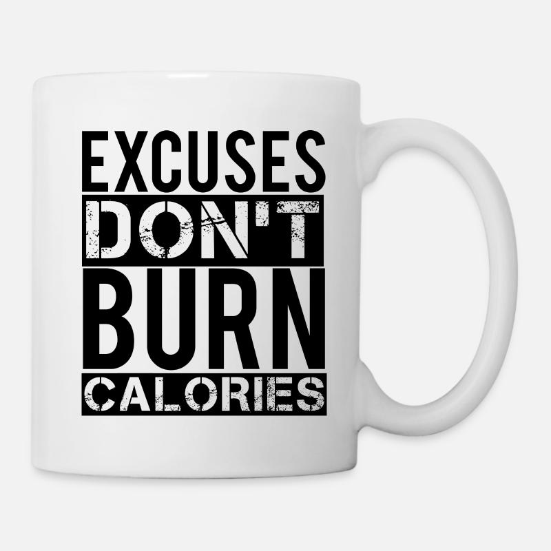 Excuses - Tasse - Weiß