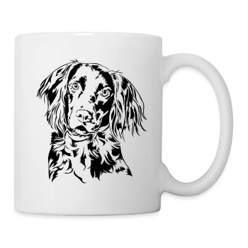 PETIT MÜNSTERLÄNDER Chien de chasse Wilsigns Portrait - Mug blanc - blanc - Droite
