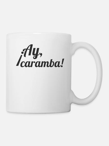ay caramba ai mexicaine espagnole - Mug blanc - blanc