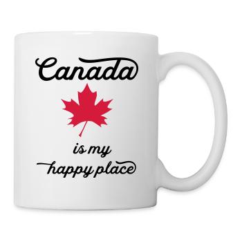 canada happy - Mug - white - Right