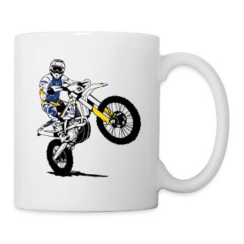 Enduro - off-road - motorcycle off-road sport - Mug - white - Right